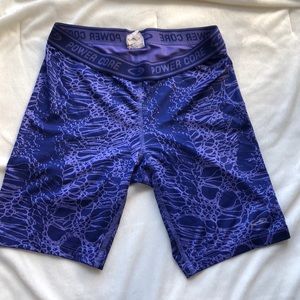 Power core purple compression shorts